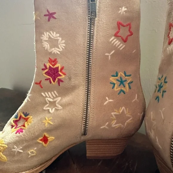 FREE PEOPLE•BOWERS EMBROIDERED WESTERN BOOTS - Sz 39.5 - Picture 14 of 16